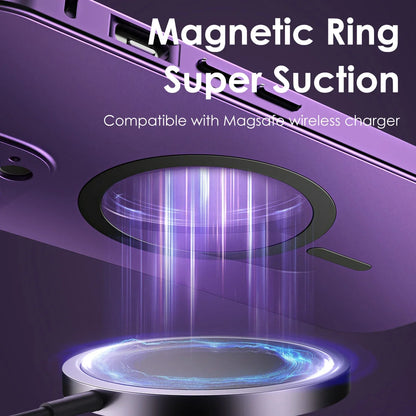 Titanium Metal Frame iPhone 13–16 Pro Max Case | PhonelyHub