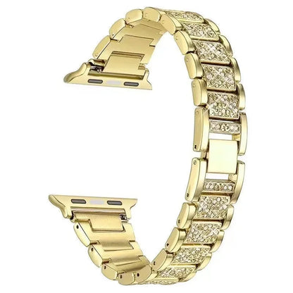Metal Diamond Strap for Apple Watch Band 46mm 45mm 41mm 44mm Ultra 49mm Luxury Bracelet Wristband iWatch 10 9 8 7 6 5 4 3 Correa