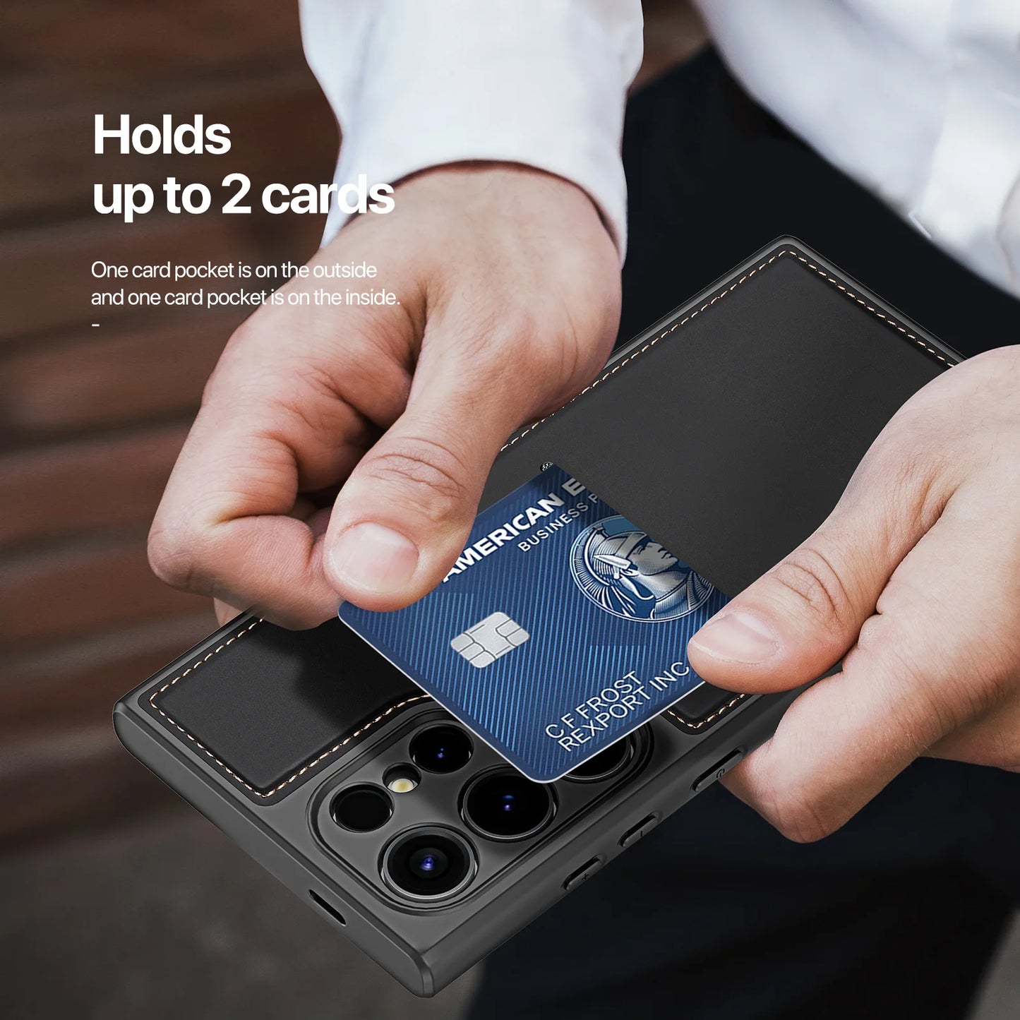 Samsung S24 Ultra 3-in-1 Magnetic Case – Wallet & Stand | PhonelyHub