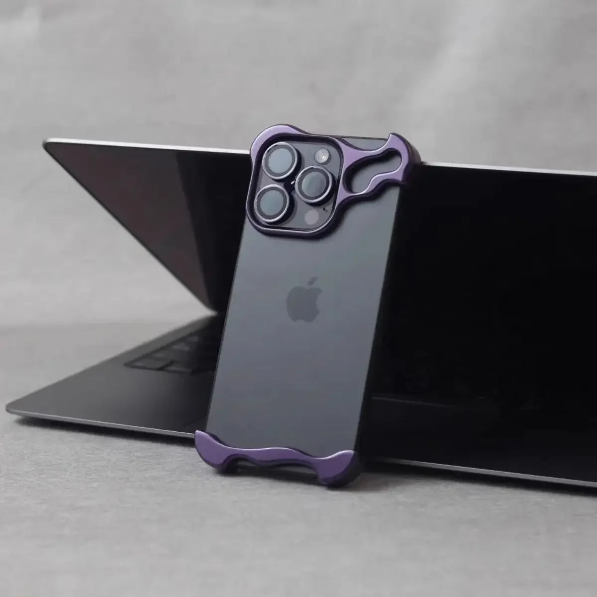 Luxury Irregular Aluminum Bumper Case iPhone 12–16 Pro Max | PhonelyHub
