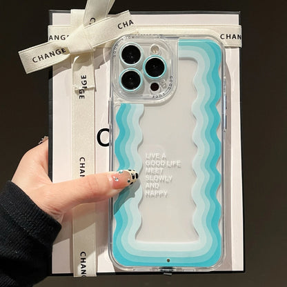 2025 New 5 Color Luminous Call Light Up Flash Lucky Wavy Phone Case For iPhone 16 15 13 12 11 14 Pro Max Plus Shockproof Cover