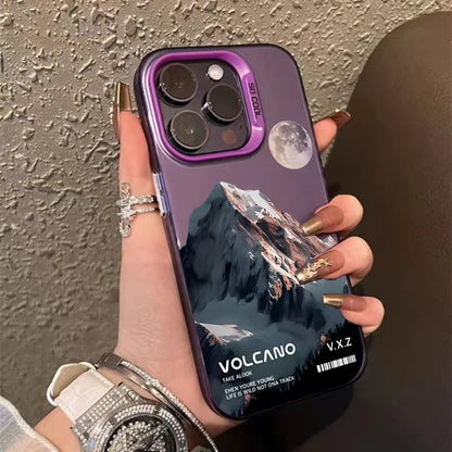 For iPhone 16 15 Pro Max Case Snow Mountain Scenery Design TPU Basic Case for iPhone 14 13 12 11 XS XR 7 8 Plus Hard Matte Cover