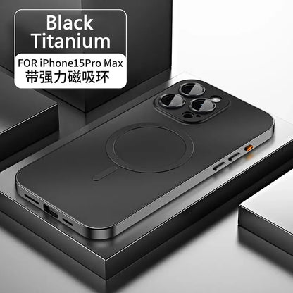 Titanium Metal Frame iPhone 13–16 Pro Max Case | PhonelyHub
