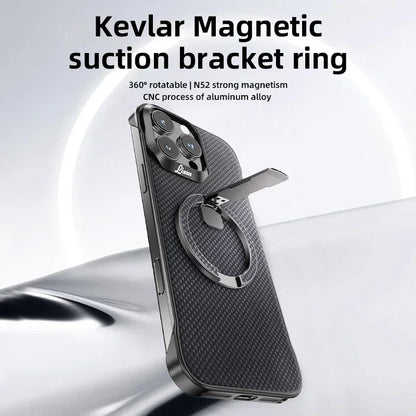 Ultrathin Aluminum Alloy Kevlar Super Magnetic Mobile Phone Stand Suitable For Smartphone For iPhone Samsung Metal Phone Stand