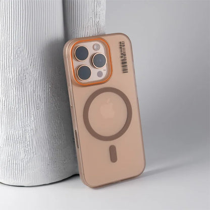 Luxury Solid Color Matte Magnetic Wireless Charge Case For Magsafe For iPhone 15 14 13 12 16 Pro Max Slim Lable Pattern Cover