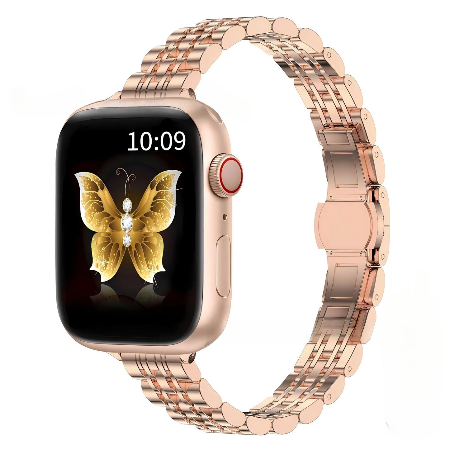 Stainless Steel Strap For Apple Watch Ultra 2 Band 49mm 42mm 46mm Metal Bracelet iWatch Series 10 9 8 7 6 SE 5 4 3 Women 45 41mm