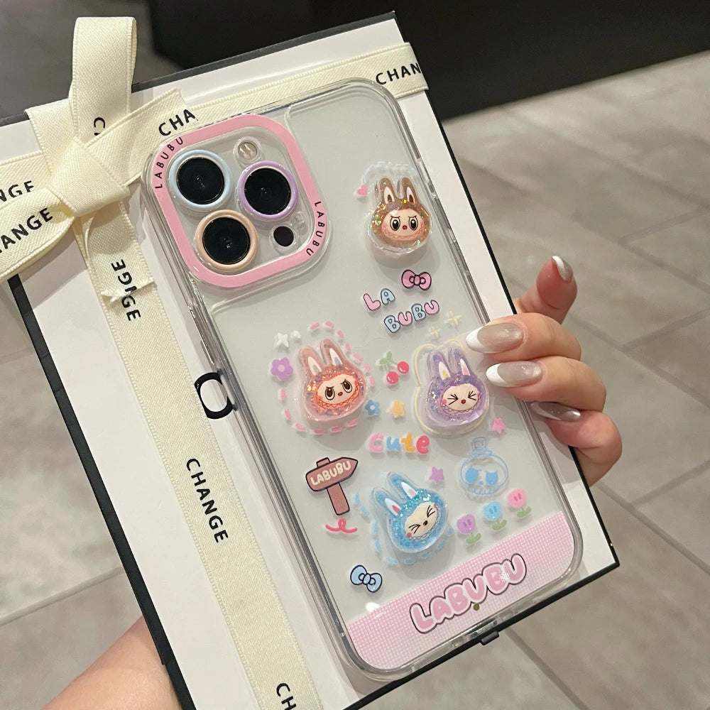 2025 New 5 Color Luminous Call Light Up Flash Lucky Wavy Phone Case For iPhone 16 15 13 12 11 14 Pro Max Plus Shockproof Cover