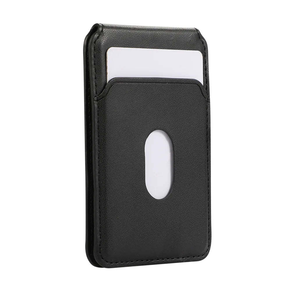 For iPhone 16 15 14 13 12 Pro Max Magnetic Leather Card Holder Wallet for Apple Magsafe Phone Bag Cover with MagSafe Magnet