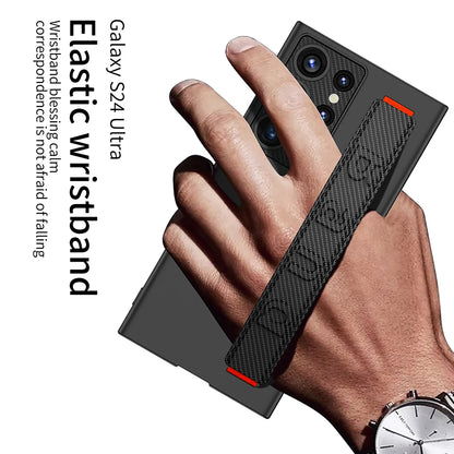 Samsung S25/S24 Ultra Matte Case – Skin-Friendly with Wrist Strap | PhonelyHub
