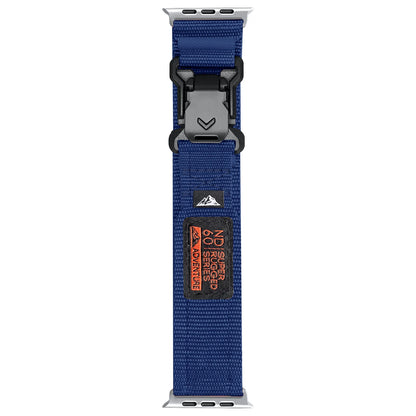 Wide Soft Nylon Sport Strap with Magnetic Fidlock V-Buckle Compatible with Apple Watch Bands for Women Men