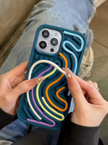 Puzzle Silicone Case for iPhone 16-11 – Stress Relief | PhonelyHub