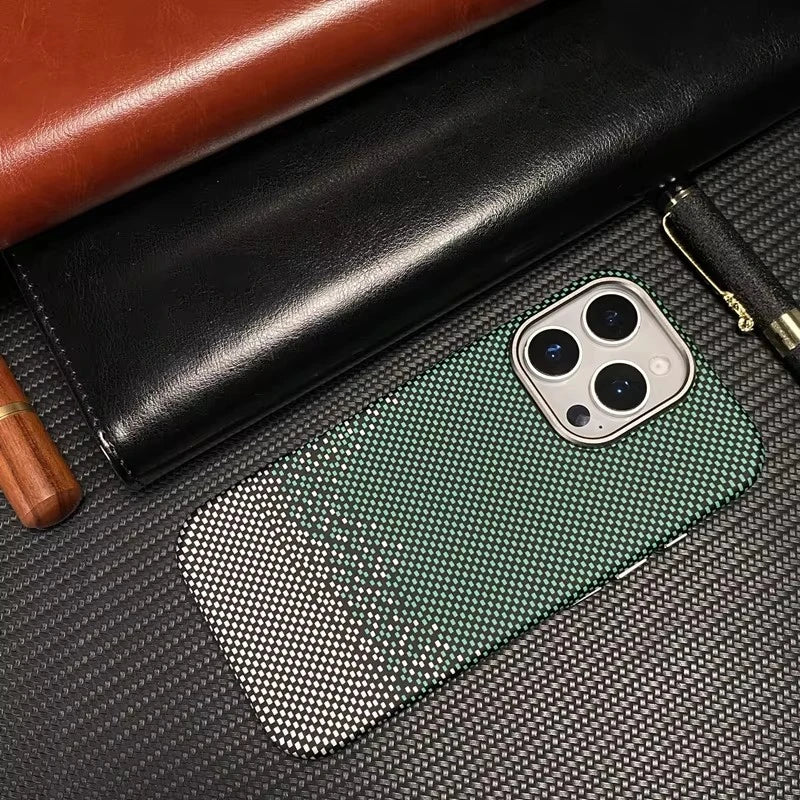 iPhone 16 Pro Max 3d-Pixel Carbon Case – 3D Tactile MagSafe Cover | PhonelyHub