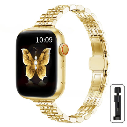 Stainless Steel Strap For Apple Watch Ultra 2 Band 49mm 42mm 46mm Metal Bracelet iWatch Series 10 9 8 7 6 SE 5 4 3 Women 45 41mm