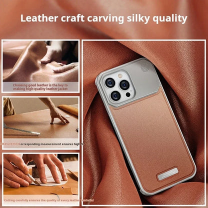 Luxury Leather Magnetic Case for iPhone 16/15 Pro Max | PhonelyHub