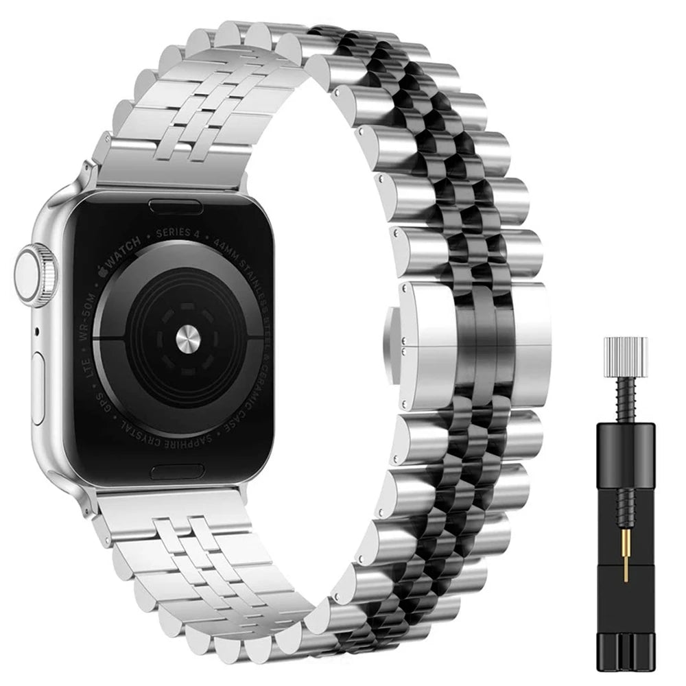 Stainless Steel Strap for Apple Watch Band 45mm 41mm Ultra 49mm 44mm 40mm 46mm 42mm 38mm Metal band iWatch Series 10 9 8 7 SE 6