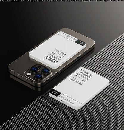 New High quality Alloy Fast Charger Power Banks With Gifts Backup Battery Powerbank Magnetic Wireless Phone Charger For Magsafe