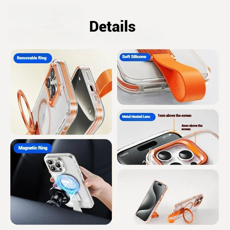 Magnetic Case with Lanyard for iPhone 16/15 Pro Max | PhonelyHub