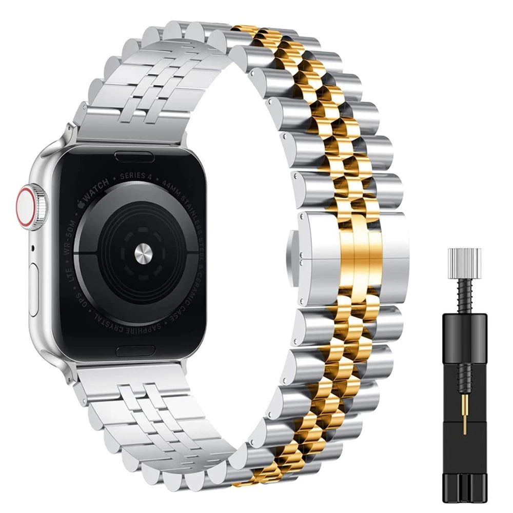 Stainless Steel Strap for Apple Watch Band 45mm 41mm Ultra 49mm 44mm 40mm 46mm 42mm 38mm Metal band iWatch Series 10 9 8 7 SE 6