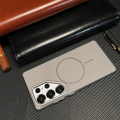 Samsung S25/S24 Ultra Carbon Fiber Case – MagSafe & Shockproof | PhonelyHub