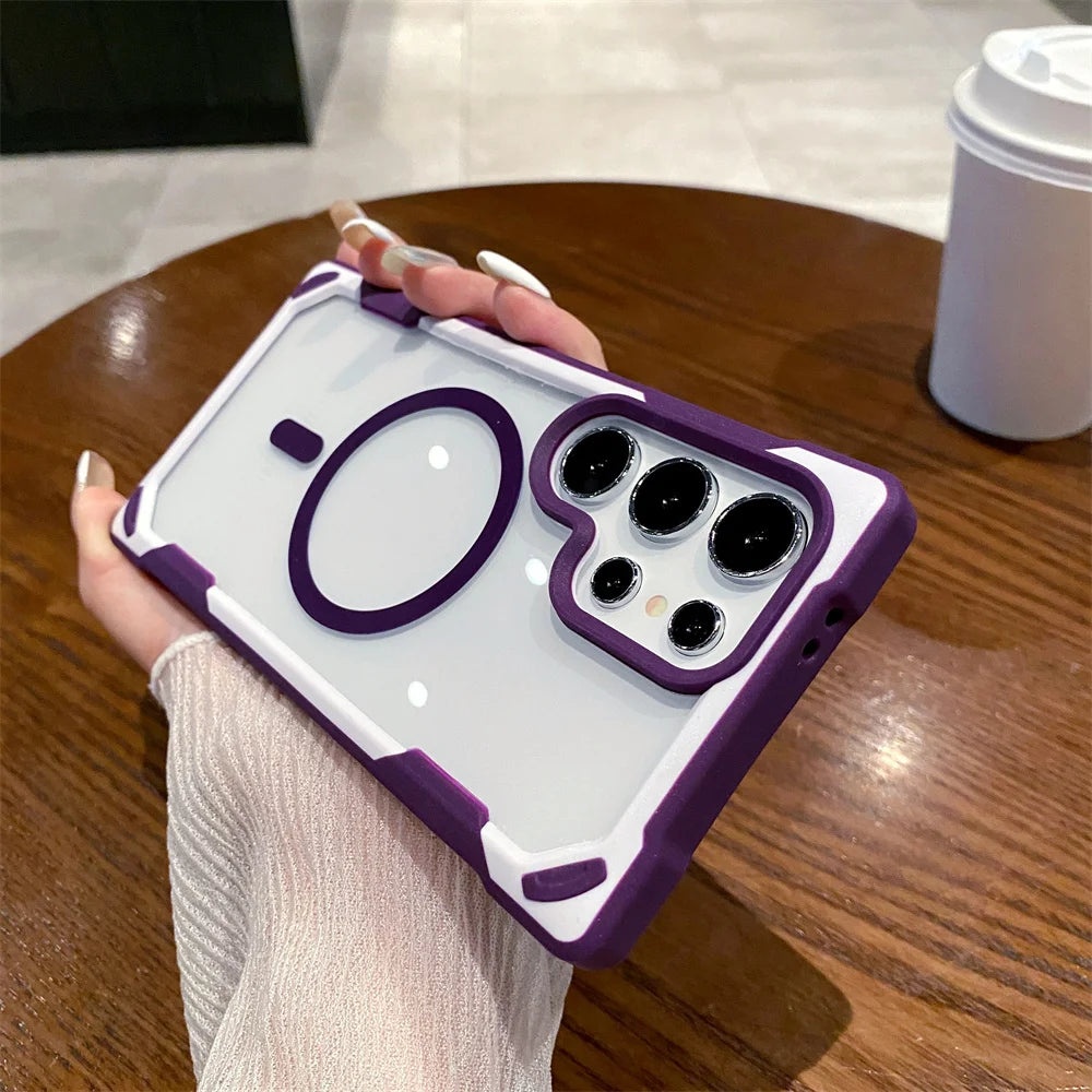 Samsung S24 Ultra MagSafe Case – Dual-Color Magnetic Cover | PhonelyHub