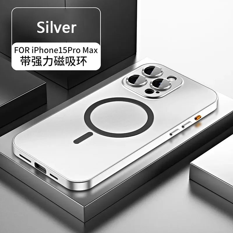 Color Metal Frame iPhone 13–16 Pro Max Case | PhonelyHub
