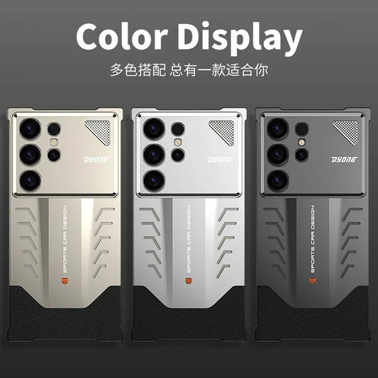 Samsung Galaxy S25Ultra Aluminum Alloy Heat Dissipation Metal Case For Samsung Galaxy S24Ultra Sports car shape Metal PhoneCover
