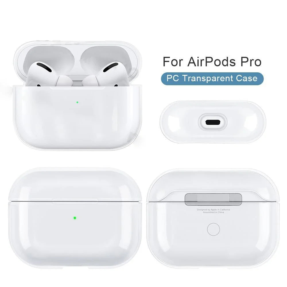 Transparent Earphone Case For Airpods Pro 2 Generation Cases Hard TPU Clear Headphone Cover For Airpods 4 3 2 1
