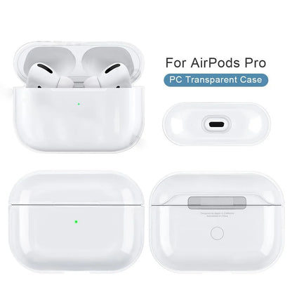 Transparent Earphone Case For Airpods Pro 2 Generation Cases Hard TPU Clear Headphone Cover For Airpods 4 3 2 1