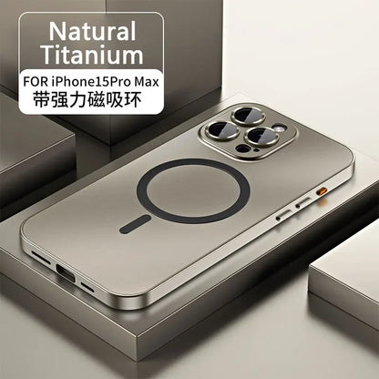 Titanium Metal Frame iPhone 13–16 Pro Max Case | PhonelyHub