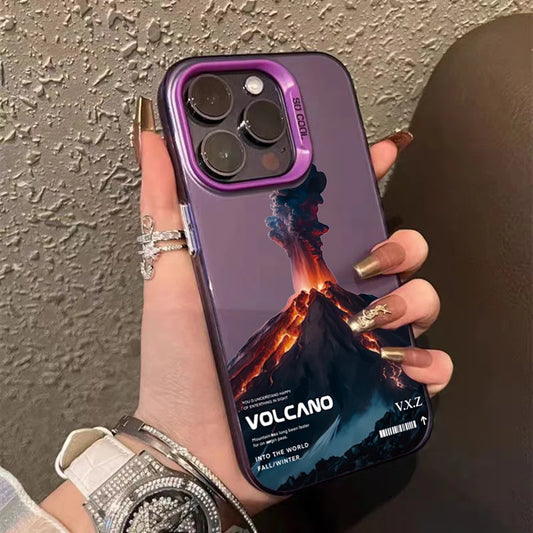 For iPhone 16 15 Pro Max Case Snow Mountain Scenery Design TPU Basic Case for iPhone 14 13 12 11 XS XR 7 8 Plus Hard Matte Cover