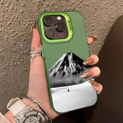 Black Mountain Phone Case For iPhone 16 15 14 13 12 11 Pro Max XS X XR 7 8 Plus SE 2022 Full Protection Shockproof Bumper Cover