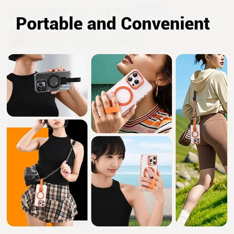 Magnetic Case with Lanyard for iPhone 16/15 Pro Max | PhonelyHub