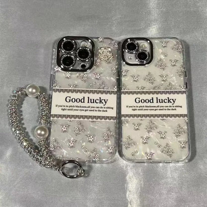 3D Camellia Shell Pattern Phone Case For iPhone 16 15 14 Plus 13 12 11 Pro Max Full Cover