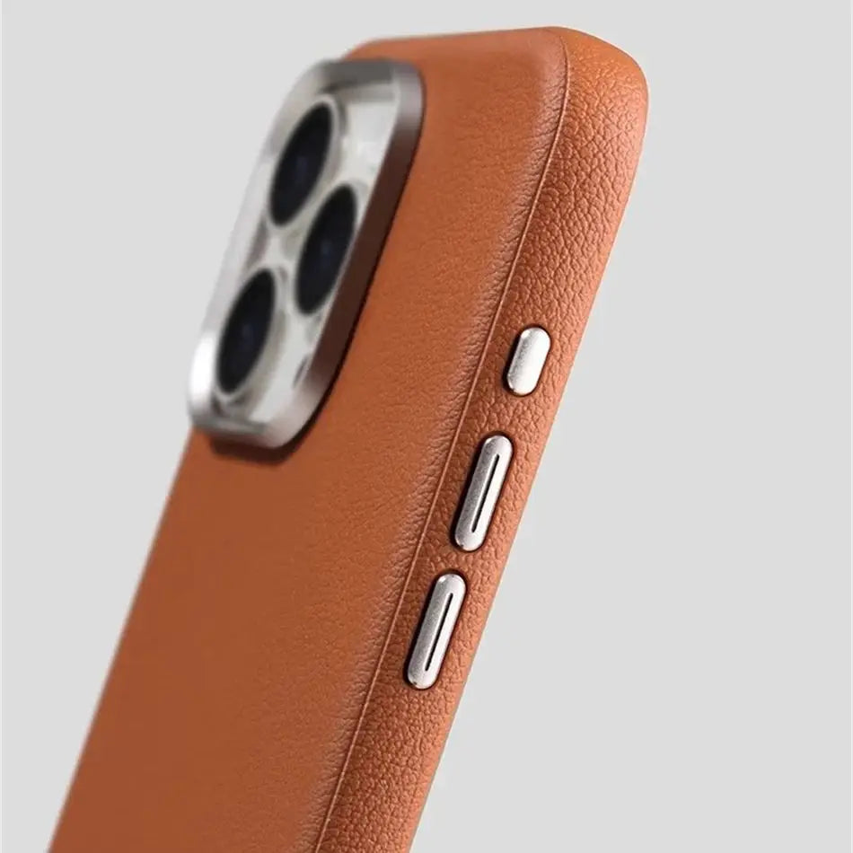 Luxury Retro Business PU Leather Magnetic Case For iPhone 16 Plus 15 14 Pro Max Slim Shockproof Cover ForMagsafe Wireless Charge