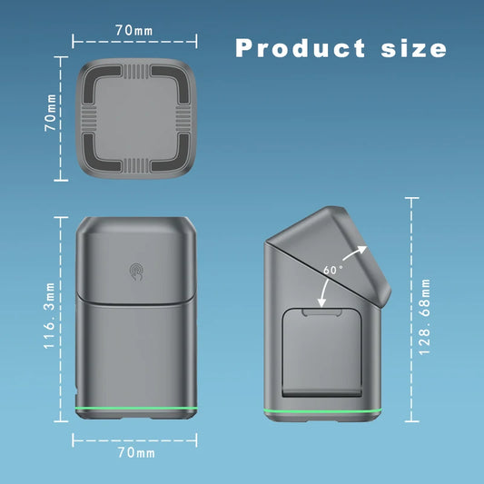 3 in 1 Wireless Charger Stand Magnetic 15W Fast Charging for iPhone 12 13 14 15 16 Apple Watch 9 8 7 6 5 Airpods 2 3 Pro