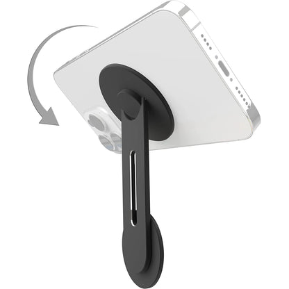 Continuity Flip iPhone Laptop Mount, Slim Magnetic Phone Holder Swivels 180° for Laptops and Monitors, Adjustable Magnetic Arm
