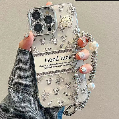 3D Camellia Shell Pattern Phone Case For iPhone 16 15 14 Plus 13 12 11 Pro Max Full Cover