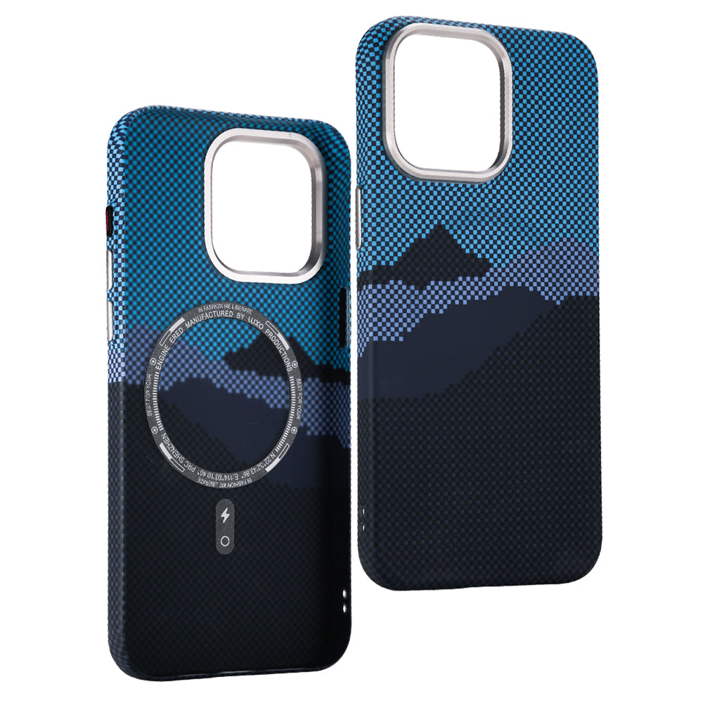 3D Mountain Carbon Case iPhone 12-16 – Rugged Style | PhonelyHub