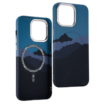 3D Mountain Carbon Case iPhone 12-16 – Rugged Style | PhonelyHub