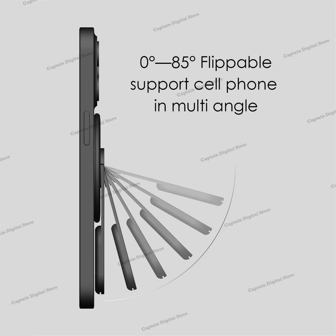 Aulumu G05 4-in-1 Magnetic Phone Stand Grip Compatible with MagSafe Removable 360° Adjustable Phone Kickstand with Box Opener