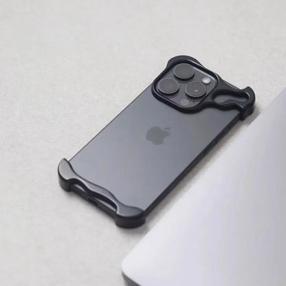 Luxury Irregular Aluminum Bumper Case iPhone 12–16 Pro Max | PhonelyHub
