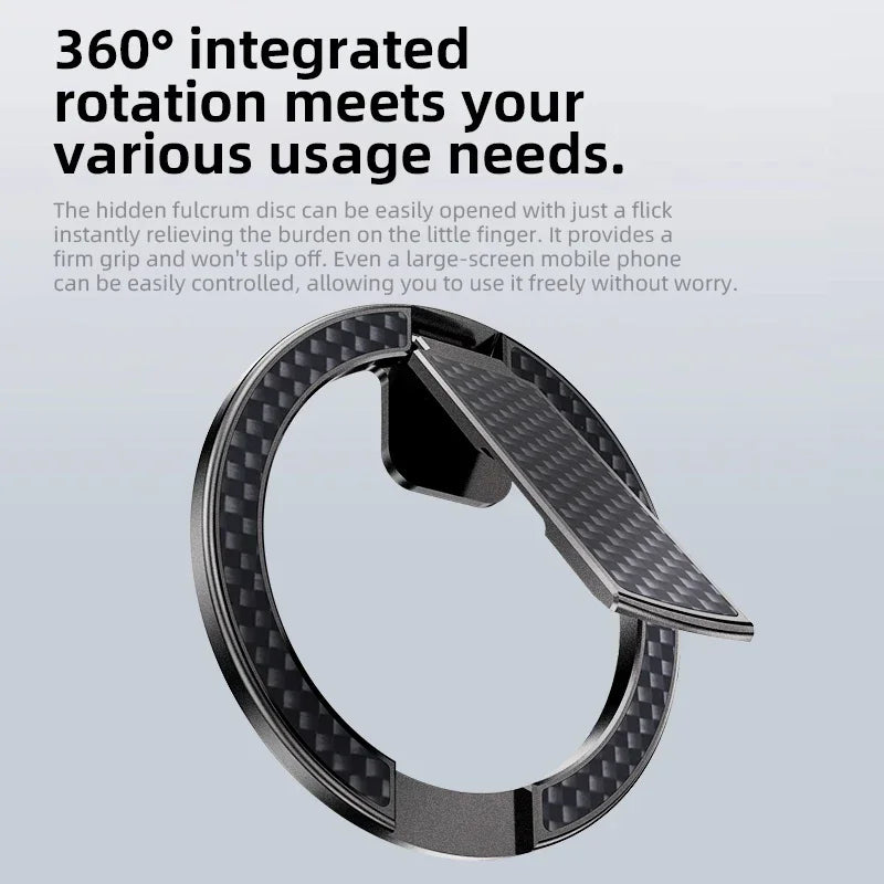 Ultrathin Aluminum Alloy Kevlar Super Magnetic Mobile Phone Stand Suitable For Smartphone For iPhone Samsung Metal Phone Stand