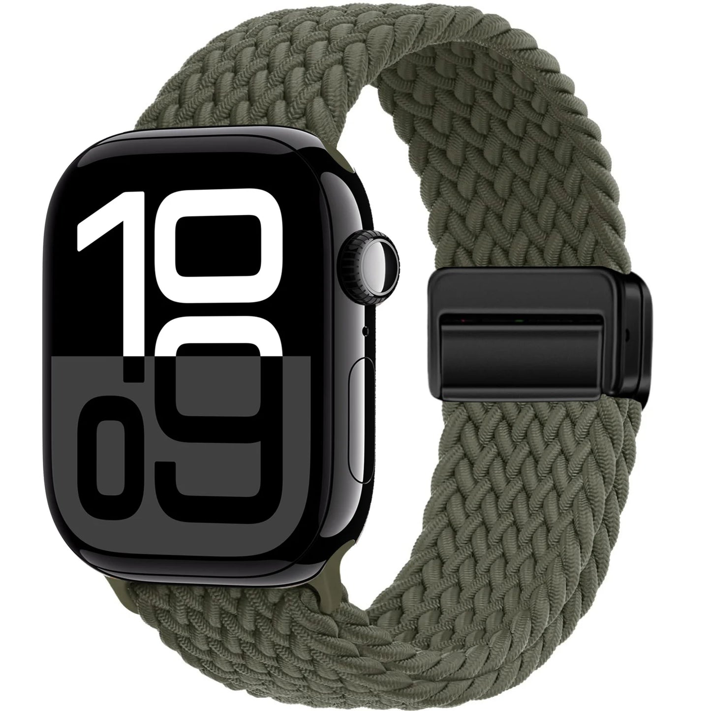 Braided Band For Apple Watch Strap 44mm 40mm 45mm 46mm 49mm 41mm 38 Magnetic Nylon Bracelet iWatch series se 7 6 8 9 10 Ultra 2