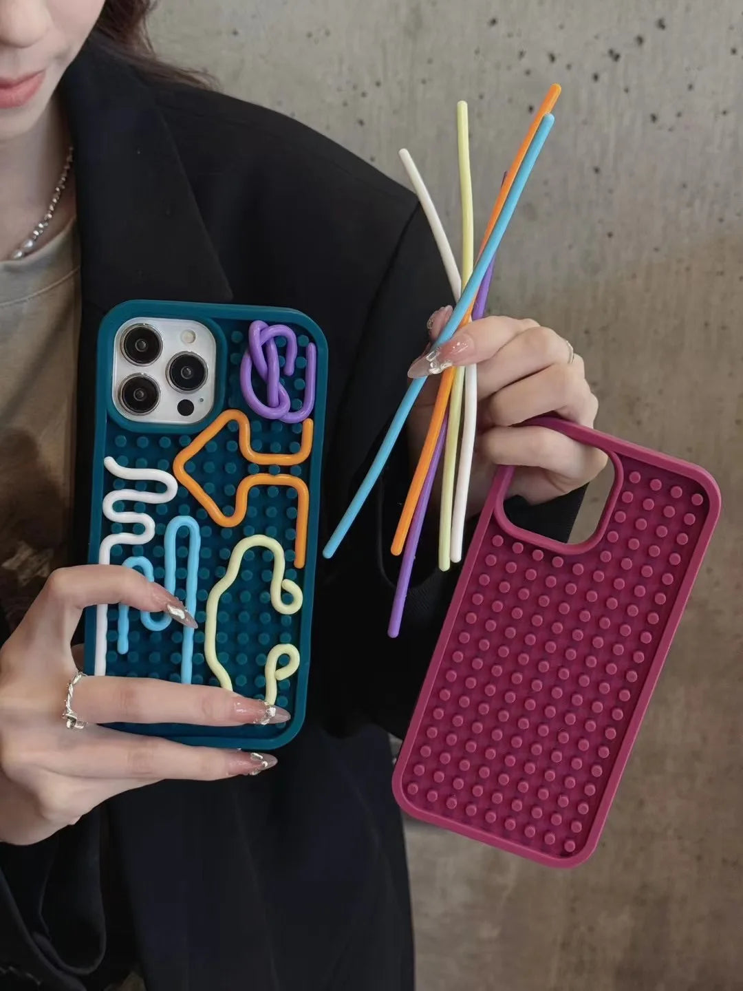 Puzzle Silicone Case for iPhone 16-11 – Stress Relief | PhonelyHub