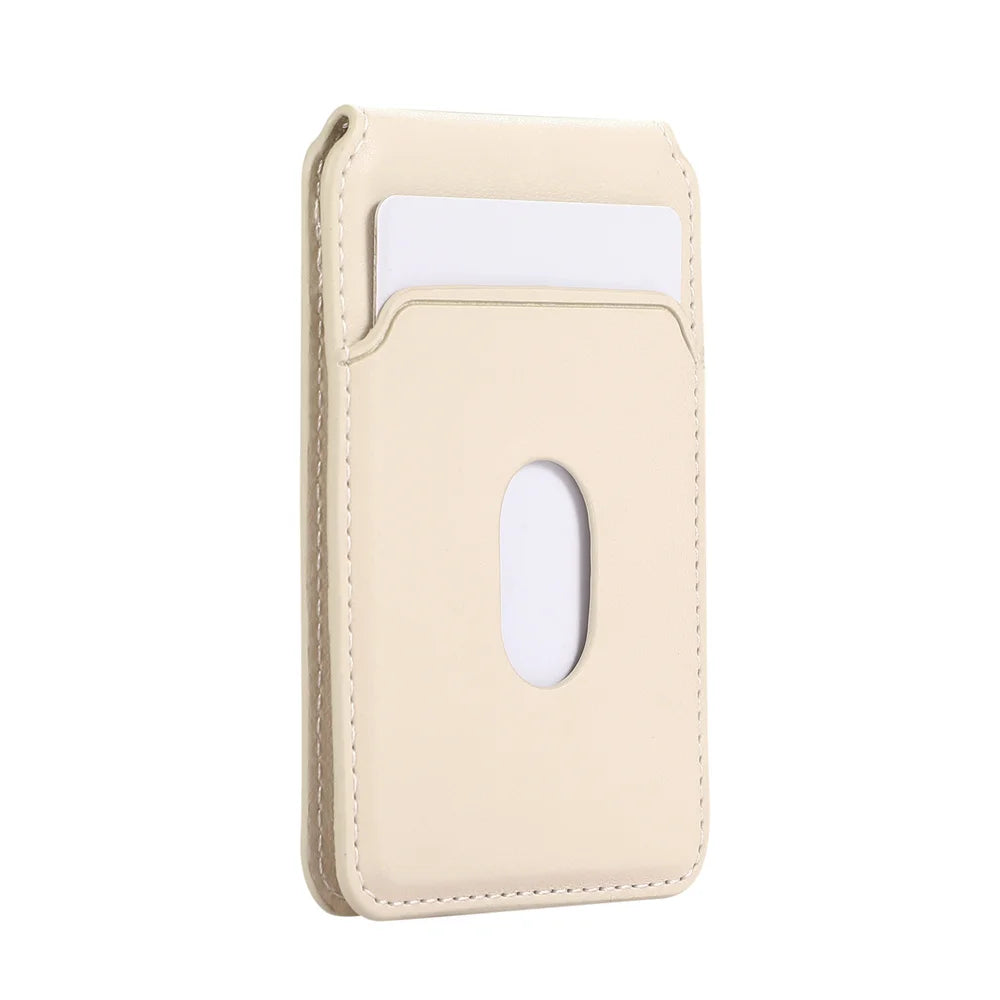 For iPhone 16 15 14 13 12 Pro Max Magnetic Leather Card Holder Wallet for Apple Magsafe Phone Bag Cover with MagSafe Magnet