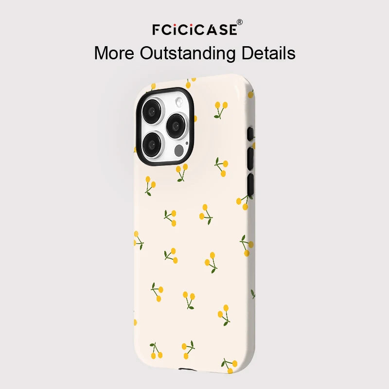 Soft Silicone Flower Printing Case For iPhone 16 15 14 Plus 13 12 11 Pro Max For Magsafe Wireless Charge 2 in 1 Magnetic Cover