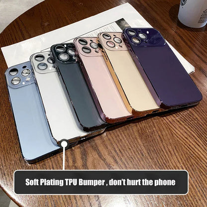 Ultra Slim Matte Glass Case for iPhone 7–15 Pro Max | PhonelyHub