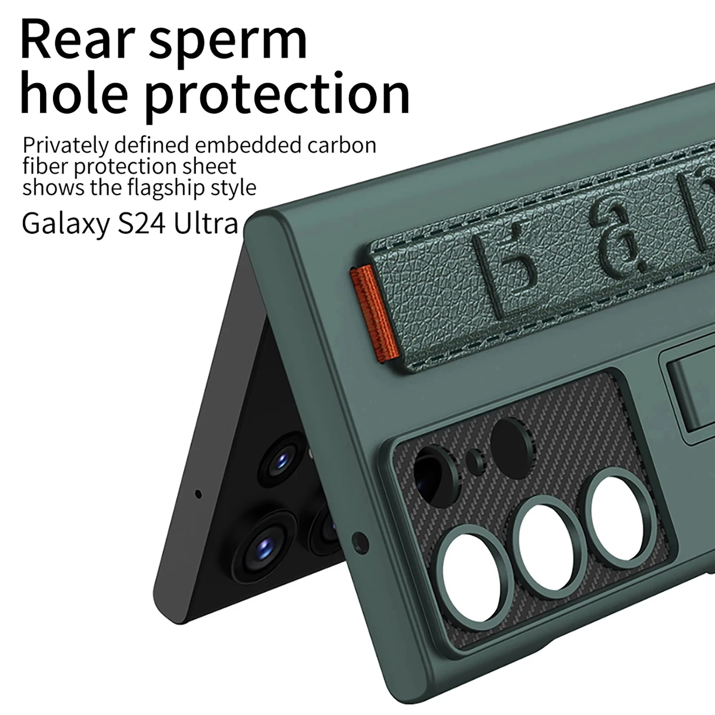 Samsung S25/S24 Ultra Matte Case – Skin-Friendly with Wrist Strap | PhonelyHub