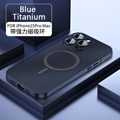 Titanium Metal Frame iPhone 13–16 Pro Max Case | PhonelyHub