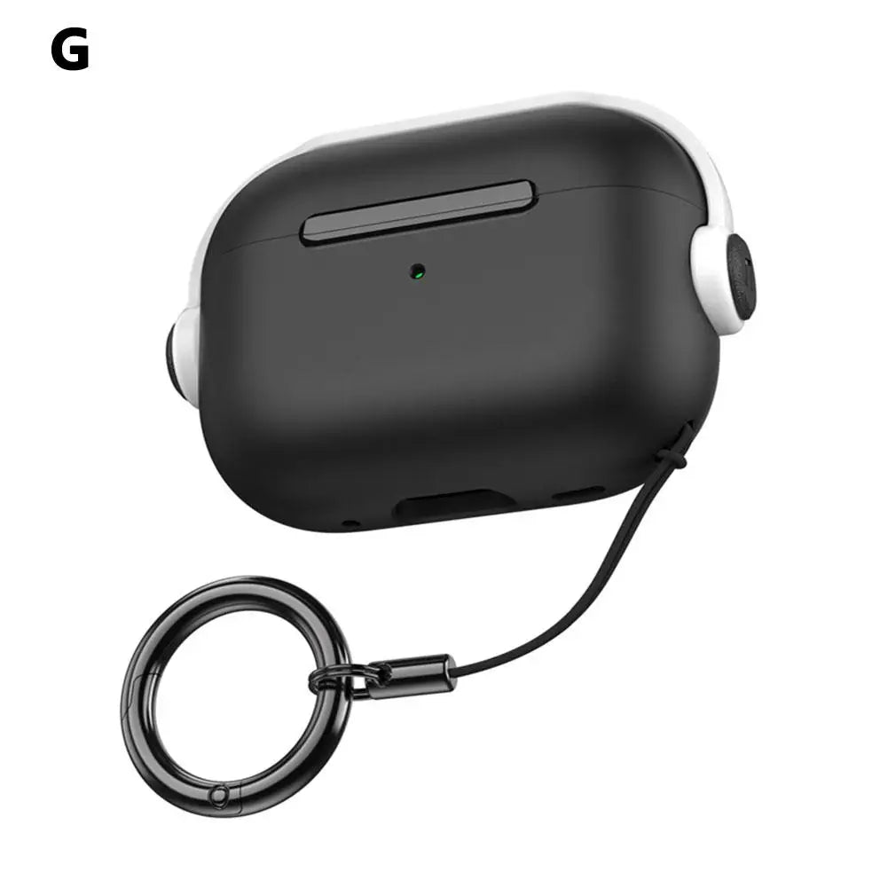 Earphone Protective Case For AirPods 4 Earbuds Case Skin Cover with Lanyard and Phone Stand for Apple AirPods 4 Accessories
